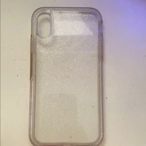 iPhone XR symmetry otter box phone case (sparkly)